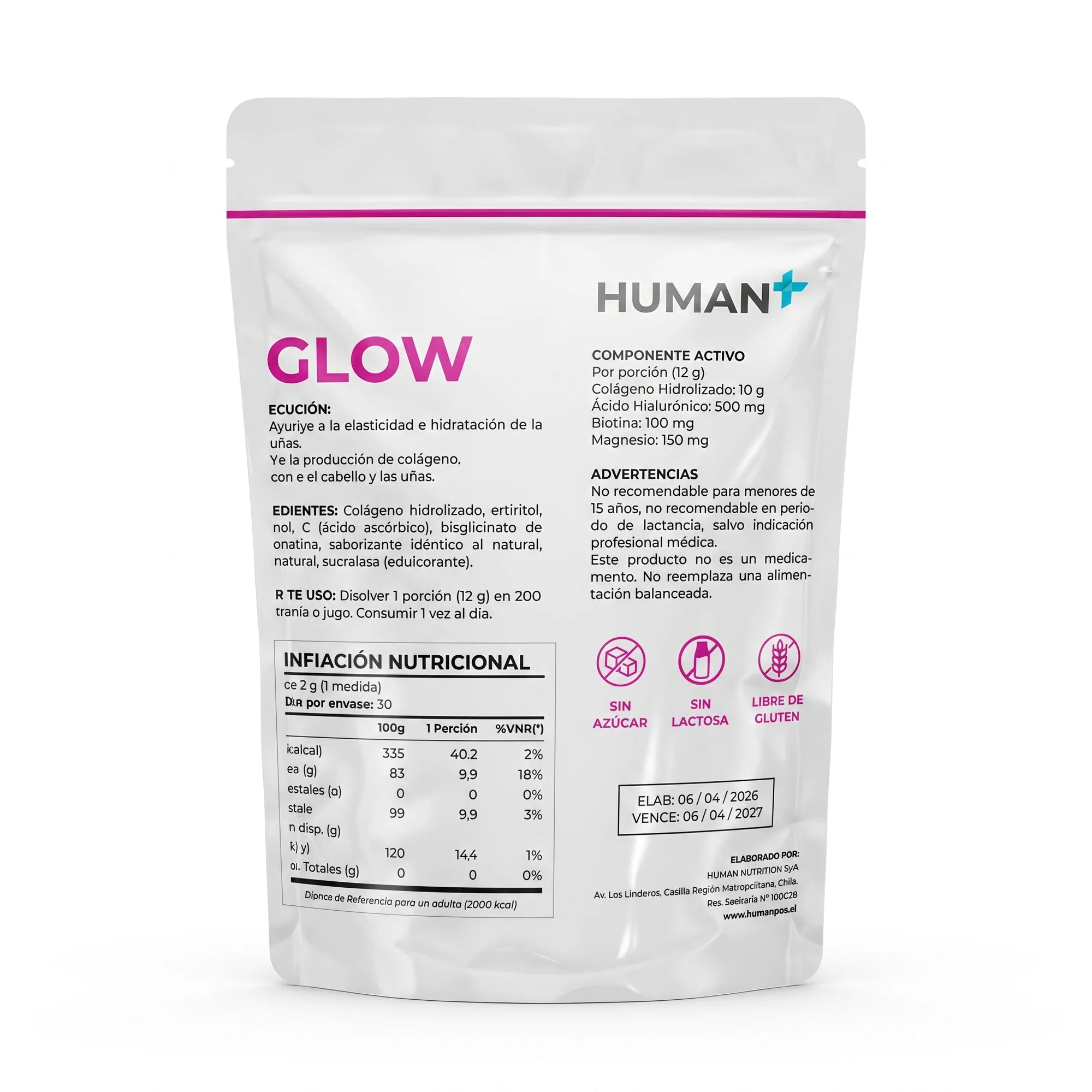 Human Glow™ | Colágeno Beauty Blend 360g