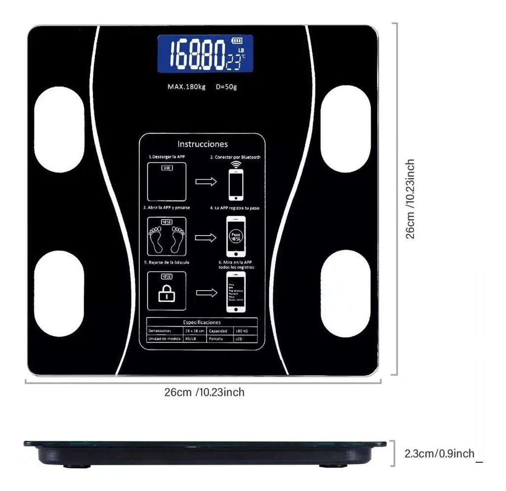 SmartScale Pro™ | Balanza Corporal Bluetooth Inteligente