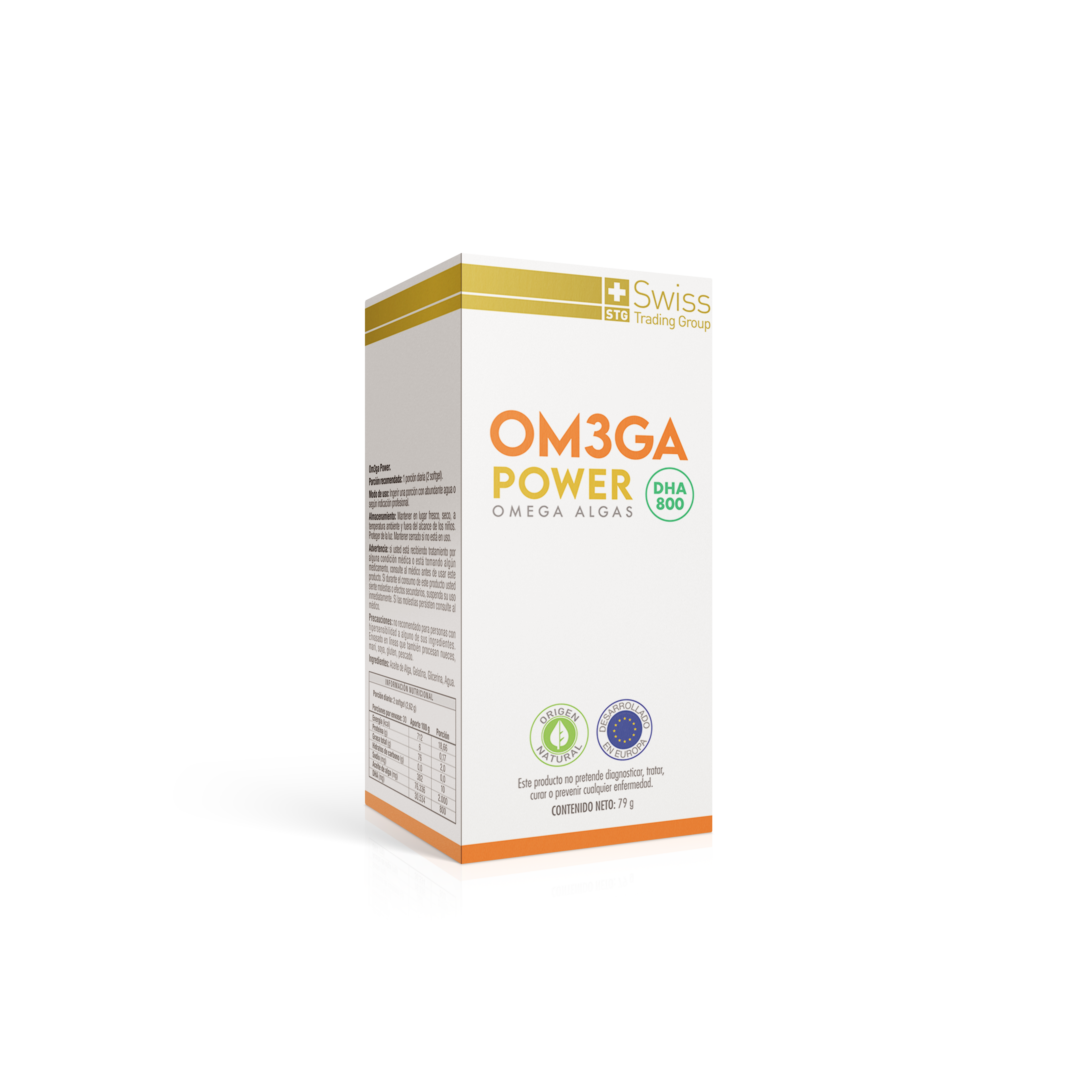 Omega Power DHA 800™ | Omega 3 Premium de Algas