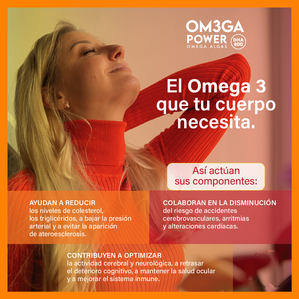 Omega Power DHA 800™ | Omega 3 Premium de Algas