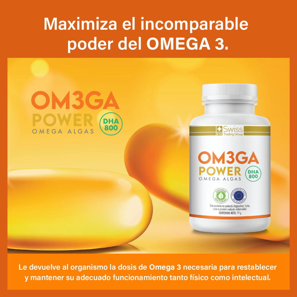 Omega Power DHA 800™ | Omega 3 Premium de Algas