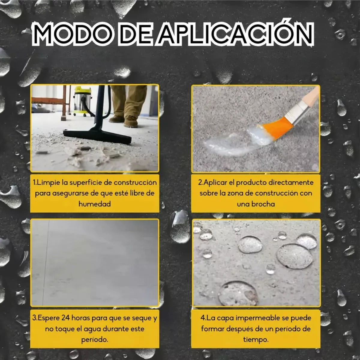 AquaSeal™ | Sellador Adhesivo Impermeable con Brocha 300