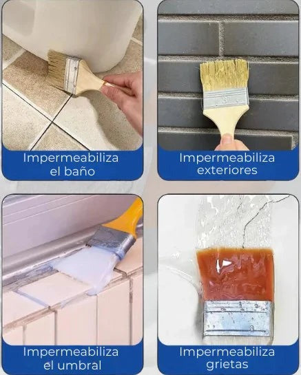 AquaSeal™ | Sellador Adhesivo Impermeable con Brocha 300