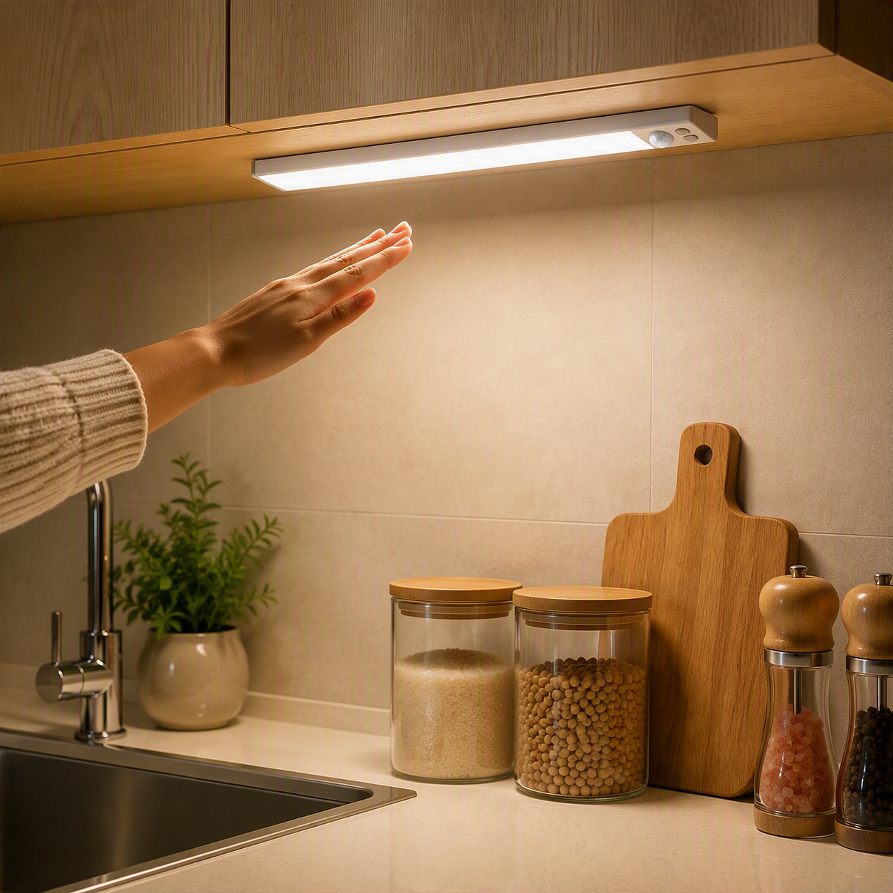 LumiSense™ | Barra LED con Sensor de Movimiento (2 Unidades)