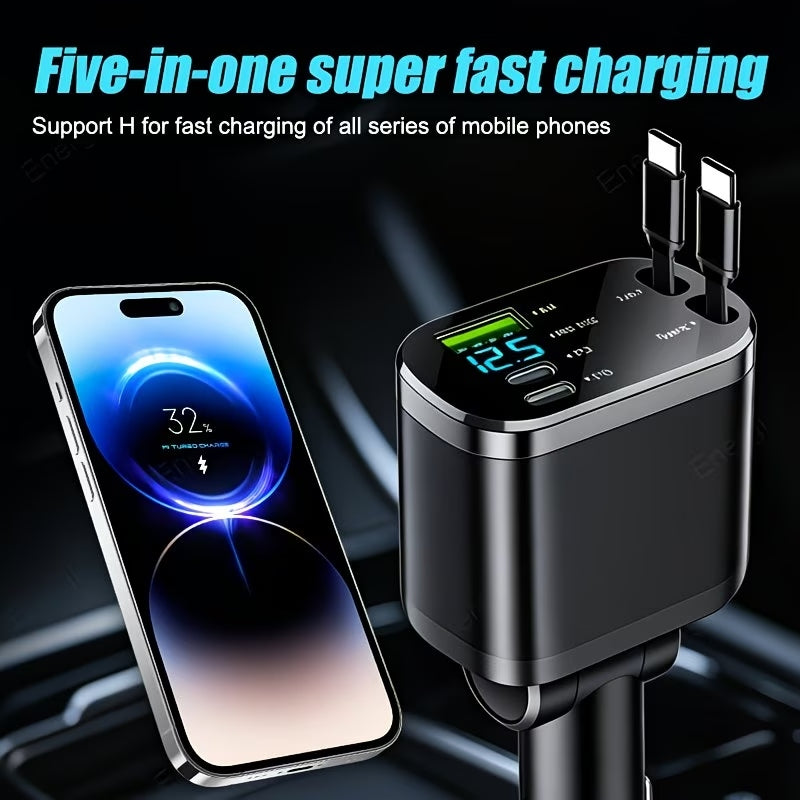 AutoCharge™ | Cargador de Auto 4 en 1 de 120W