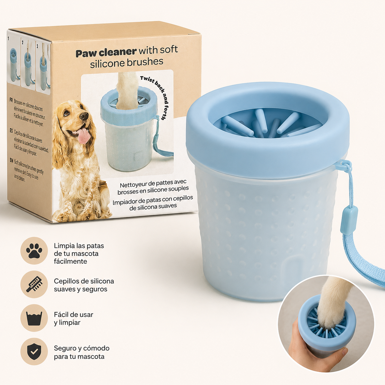 PawClean™ | Limpiador de Patas para Mascotas